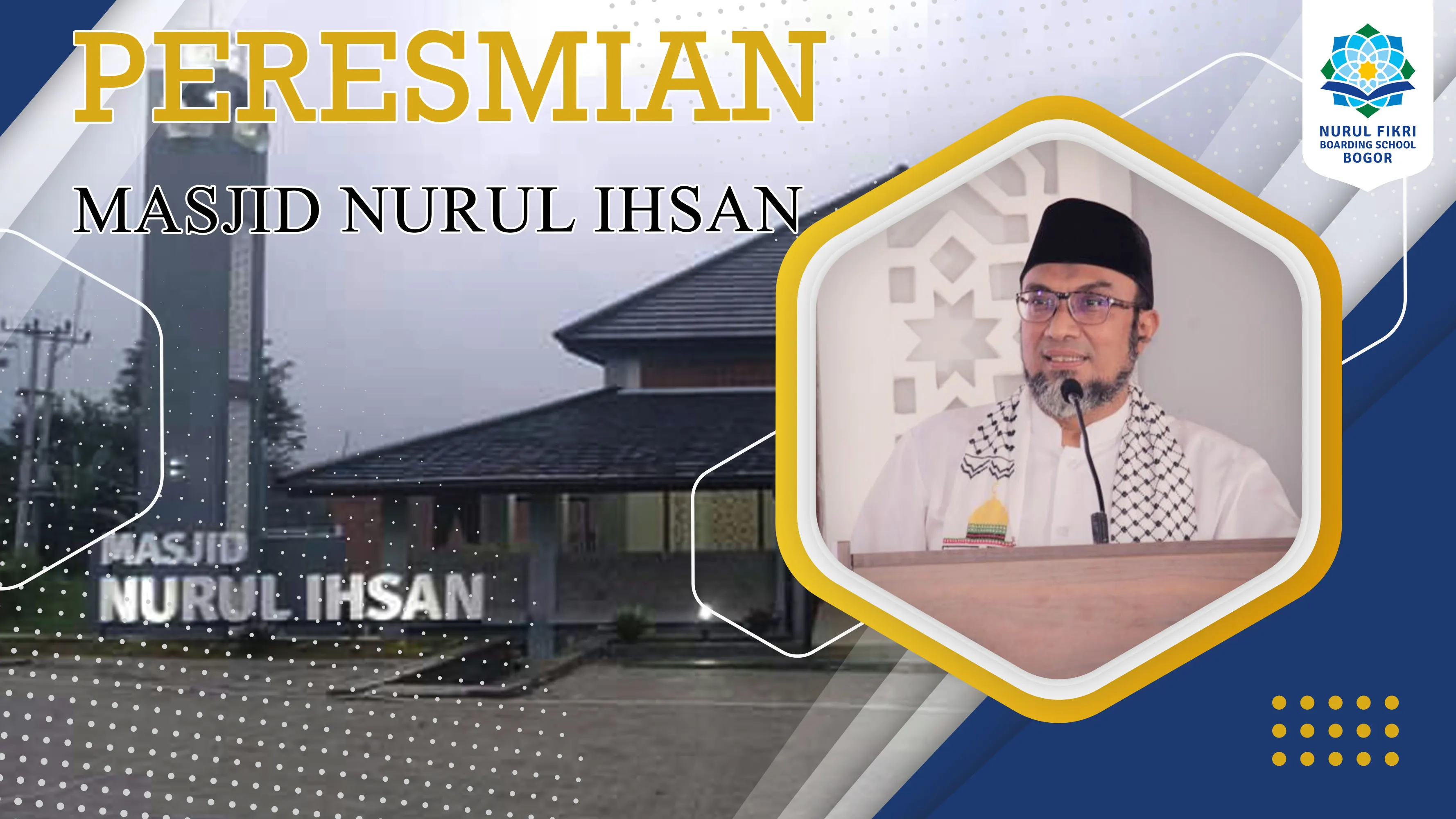 DR. H. Fahmy Alaydrus MM., M.Ed Meresmikan Mesjid Nurul Ihsan NFBS Bogor