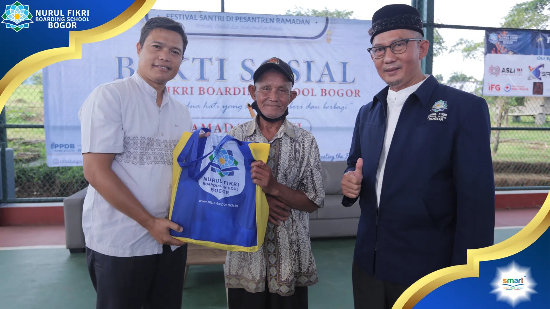 Berbagi Keberkahan di Bulan Ramadhan  Nurul Fikri Boarding School (NFBS) Bogor bagikan 1.000 paket sembako kepada Masyarakat