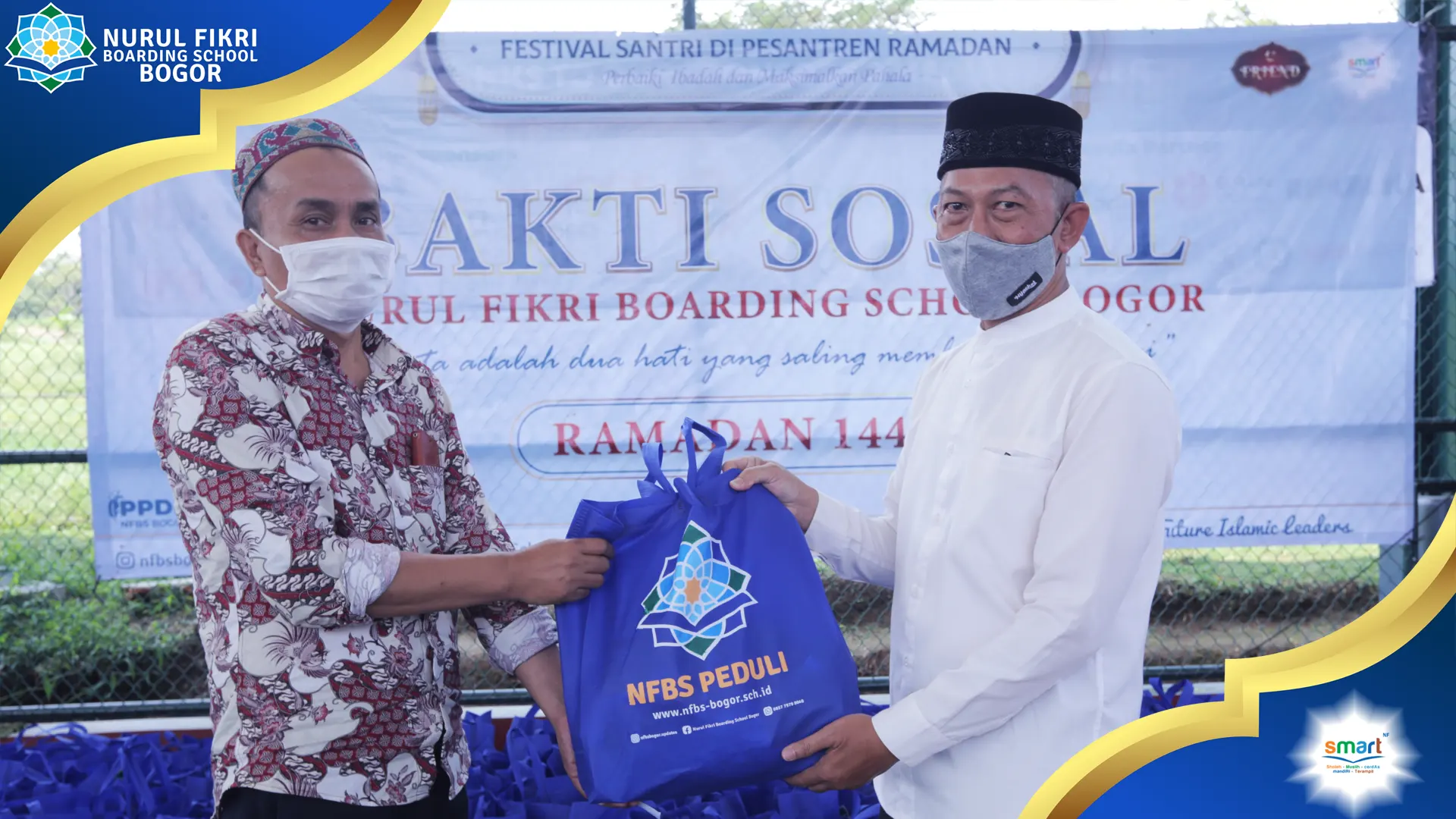 Nurul Fikri Boarding School (NFBS) Bogor Salurakan Paket  Sembako Untuk 250 Tenaga Pendidik Di Wilayah Kecamatan Tamansari