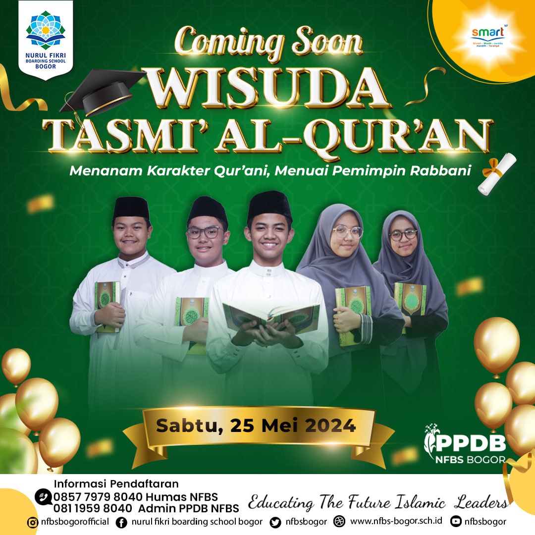 Pelaksanaan Wisuda Tasmi' Al-Qur'an di Nurul Fikri Boarding School Bogor Berlangsung Lancar