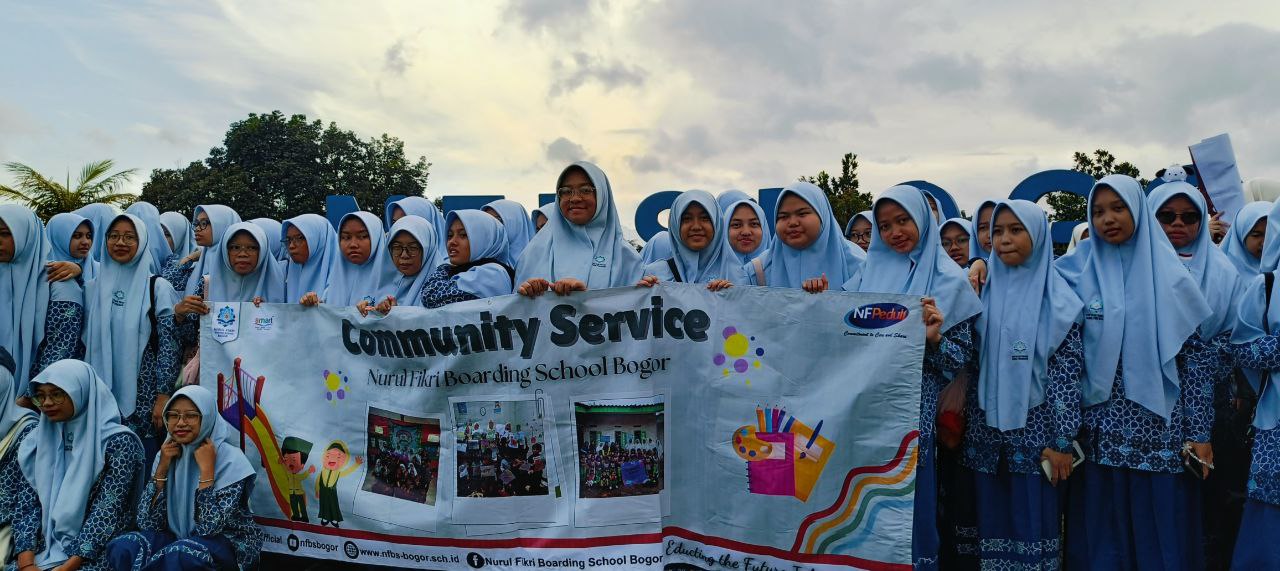 Santri Nurul Fikri Boarding School Bogor Gelar Community Service, Wujud Kepedulian Sosial